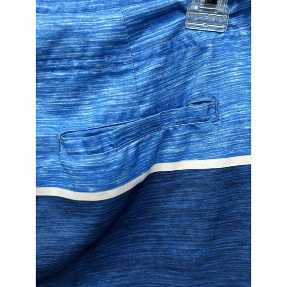 Hollister Swim Trunks Mens Small Blue Striped Mesh Lined Drawstring Polyester - Picture 6 of 7